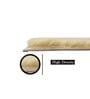 Gold Solid Polyester 4 ft x 6 ft Machine Made Carpet