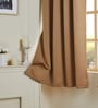Gold Polyester Solid 5ft Blackout Eyelet Window Curtain (1 Pc)
