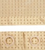 Gold Polyester Solid Light Filtering Eyelet 9 Feet Door Curtain
