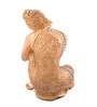 Gold Polyresin Buddha On Knee Polyresin Showpiece Idol