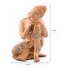 Gold Polyresin Buddha On Knee Polyresin Showpiece Idol