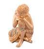 Gold Polyresin Buddha On Knee Polyresin Showpiece Idol
