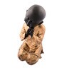 Gold Polyresin Child Monk Idol