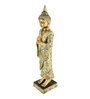 Living Essence Gold Polyresin Fio Praying Buddha Cape Buddha