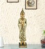 Living Essence Gold Polyresin Fio Praying Buddha Cape Buddha