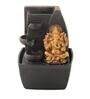 Living Essence Gold Polyresin Ganesha 3 Drop Indoor Water Fountain