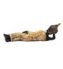 Gold Polyresin Handcrafted Decorative Reclining Lord Buddha Idol Idol