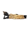 Gold Polyresin Handcrafted Decorative Reclining Lord Buddha Idol Idol