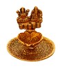 Gold Polyresin Laxmi & Lord Ganesha Idol