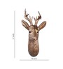 Gold Polyresin Premium Deer Wall Decor