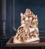 Gold Polyresin Premium Laughing Buddha Figurine