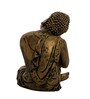 Gold Polyresin Resting Buddha On Knee
