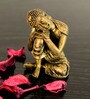 Gold Polyresin Resting Buddha On Knee