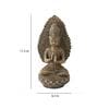 Living Essence Gold Polyresin Zen Praying Buddha Idol