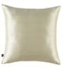 Gold Floral Poly Viscose 16 x 16 Inches Cushion Covers (Set of 2)