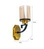 Gold Porto Single Light Wall Light