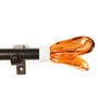Gold Powder Coated Iron Curtain Rod (48 to 88 Inches) With Bracket