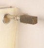 Gold Powder Coated Iron Curtain Rod (48 to 88 Inches) With Bracket
