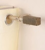 Gold Powder Coated  Iron Curtain Rod (84 to 144 Inches) With Bracket
