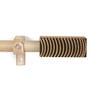 Gold Powder Coated  Iron Curtain Rod (84 to 144 Inches) With Bracket
