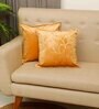 Gold Printed Velevt 2 Cushion Covers