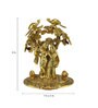 Gold Radha Krishna Standing Under Tree Showpiece