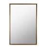 Gold Rectangular  Aluminium Mirror
