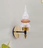 Exemplary Black and Gold Metal and Glass Wall Sconces