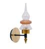 Exemplary Black and Gold Metal and Glass Wall Sconces