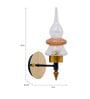 Exemplary Black and Gold Metal and Glass Wall Sconces