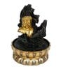 Gold Resin Mystic And Pleasant Waterfall With Budha Figurine Indoor Water Fountain