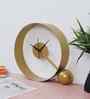Gold Round Ball Table Clock