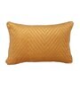 Gold Satin Solid 18x12 inches Cushion Covers (Pack of 2)