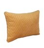 Gold Satin Solid 18x12 inches Cushion Covers (Pack of 2)