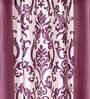 Purple Traditional Polyester 5 Ft Semisheer Eyelet Window Curtains (Set of 2)