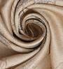 Gold Semisheer Satin 9 feet Eyelet Long Door Curtains