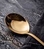 Set of 2 Gold Serving Spoons