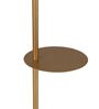 Hudson Gold Cotton Fabric Shade Shelf Floor Lamp With Metal Base