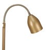 Hudson Gold Cotton Fabric Shade Shelf Floor Lamp With Metal Base