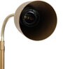 Hudson Gold Cotton Fabric Shade Shelf Floor Lamp With Metal Base