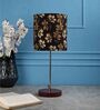 Lavery Gold Fabric Shade Night Lamp With Aluminium Base