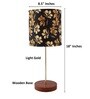 Lavery Gold Fabric Shade Night Lamp With Aluminium Base