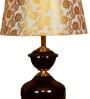 Gold Shade Table Lamp With Metal Base
