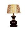 Gold Shade Table Lamp With Metal Base