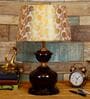 Gold Shade Table Lamp With Metal Base