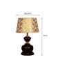 Gold Shade Table Lamp With Metal Base
