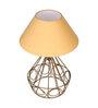 Gold Shade Table Lamp With Metal Base