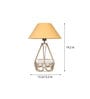 Gold Shade Table Lamp With Metal Base