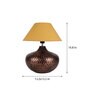 Gold Shade Table Lamp With Metal Base