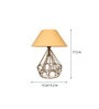 Gold Shade Table Lamp With Metal Base